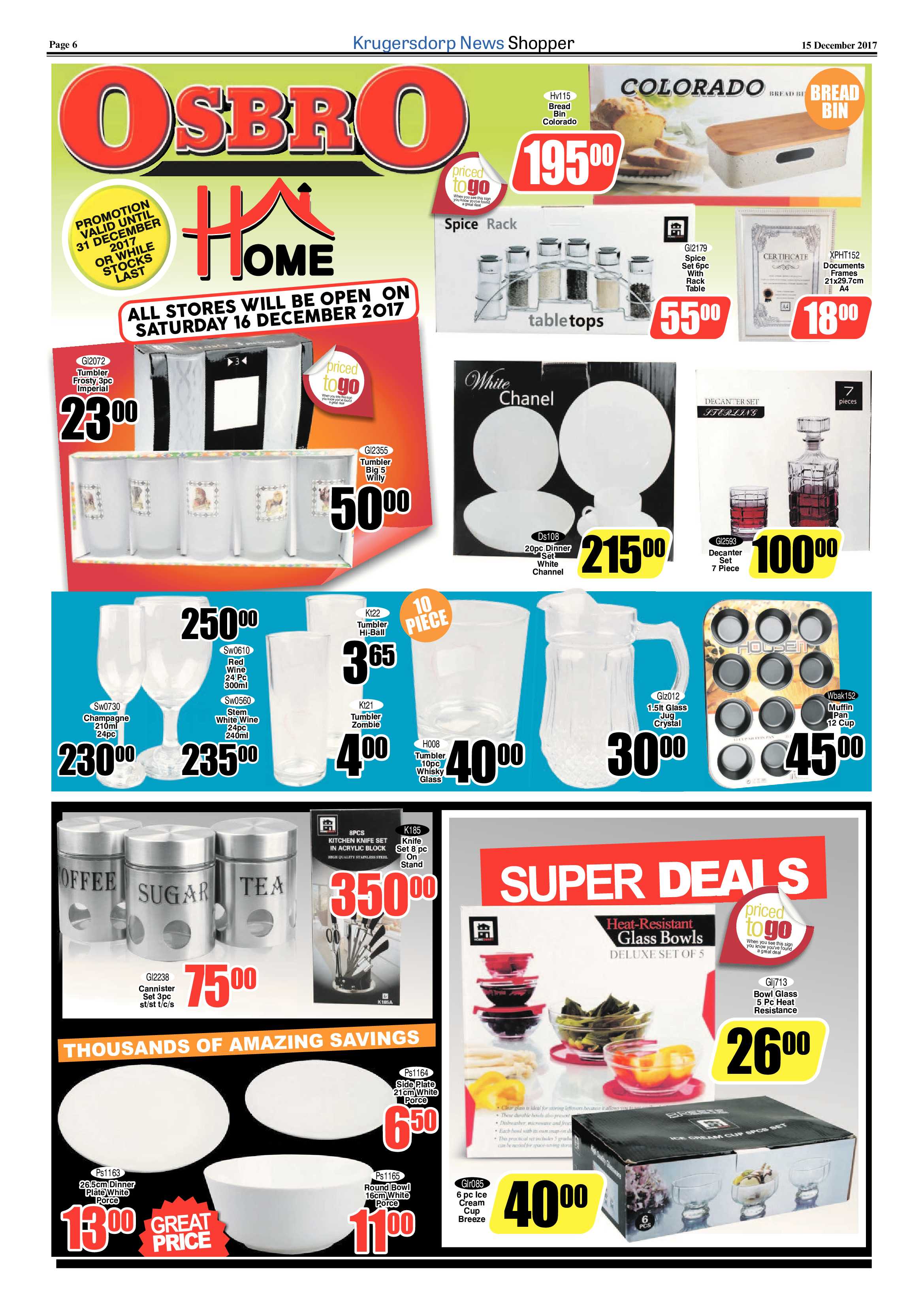 Krugersdorp News Shopper 15 December 2017 page 6