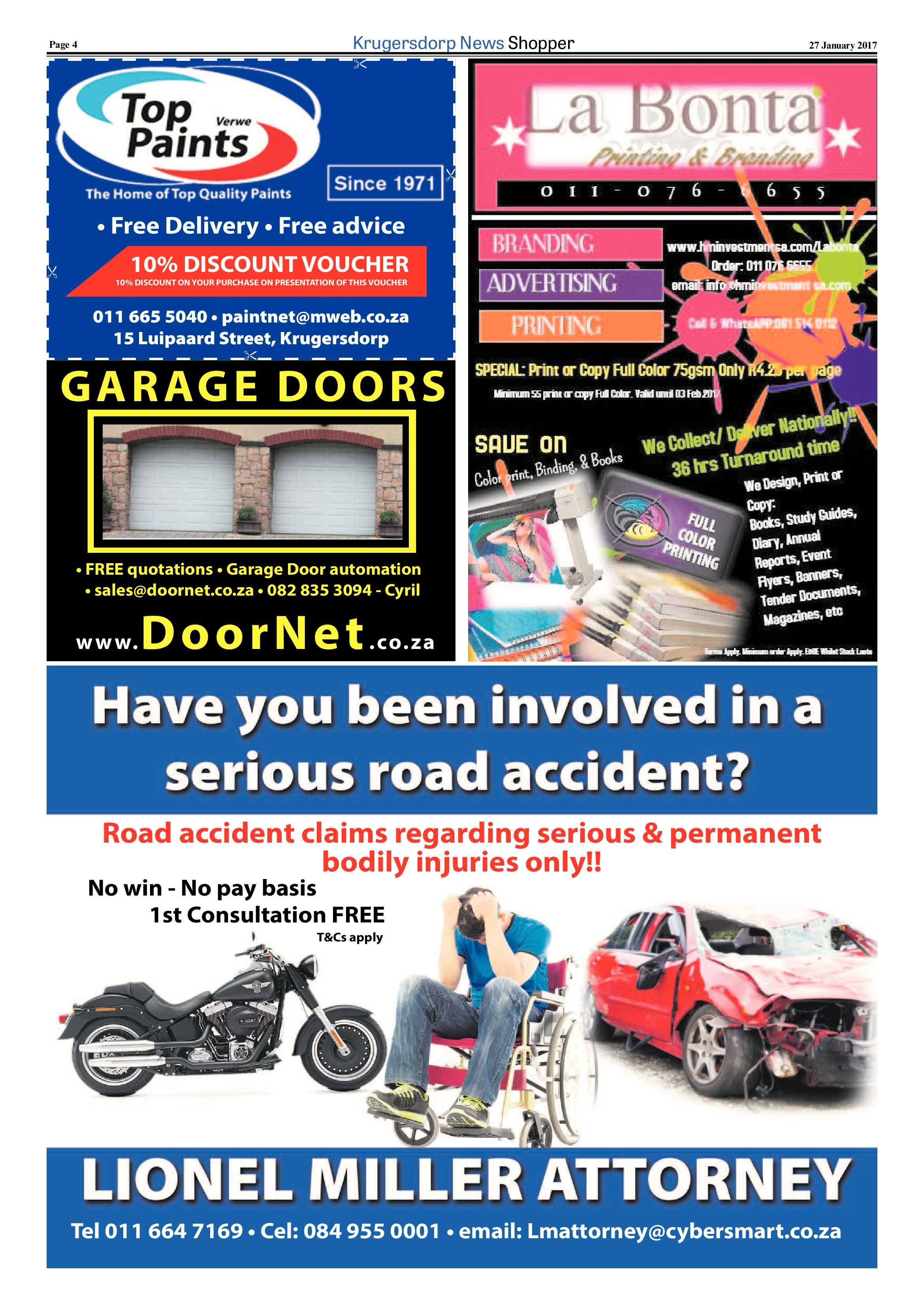 Krugersdorp News Shopper January 2017 page 4