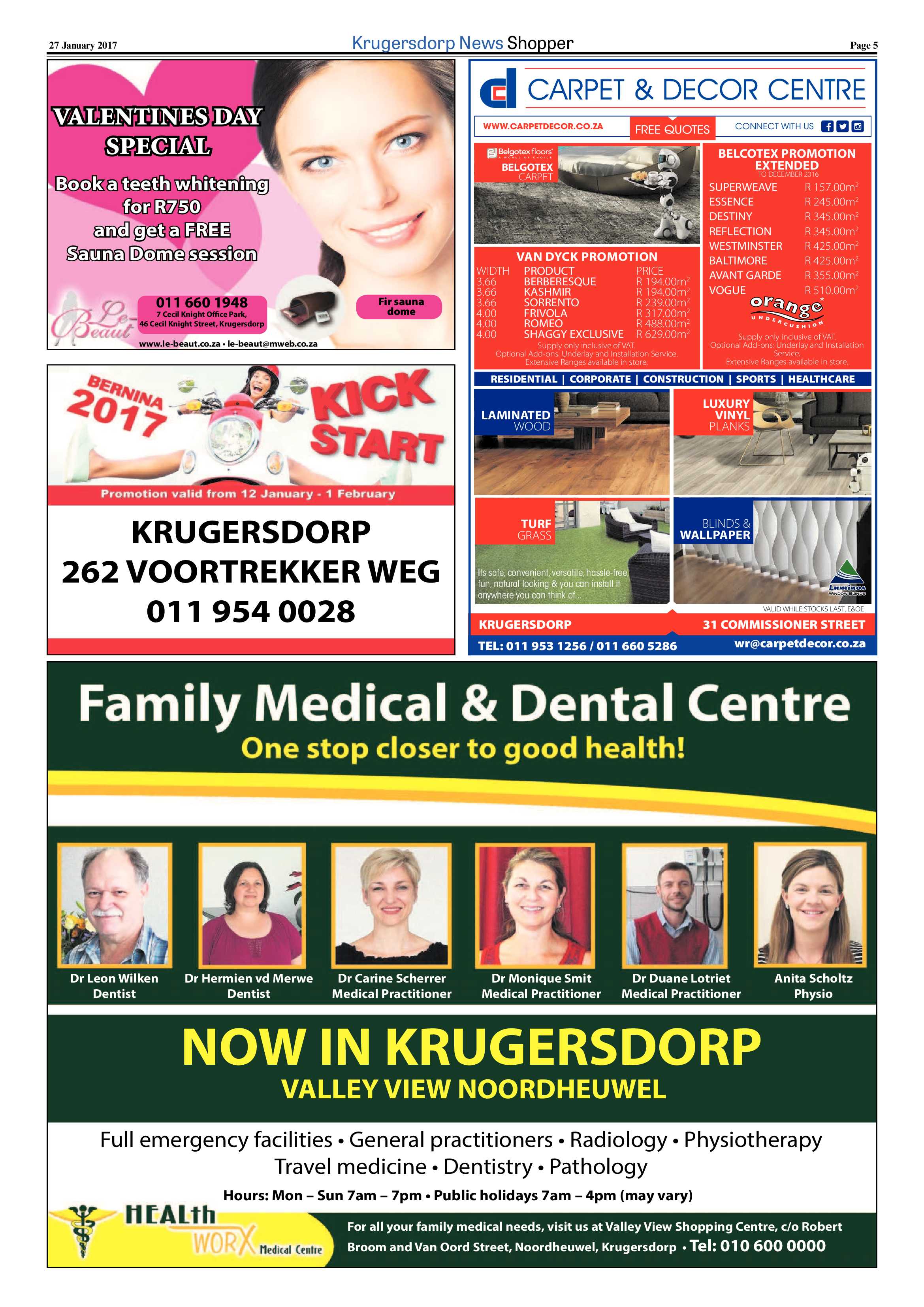 Krugersdorp News Shopper January 2017 page 5