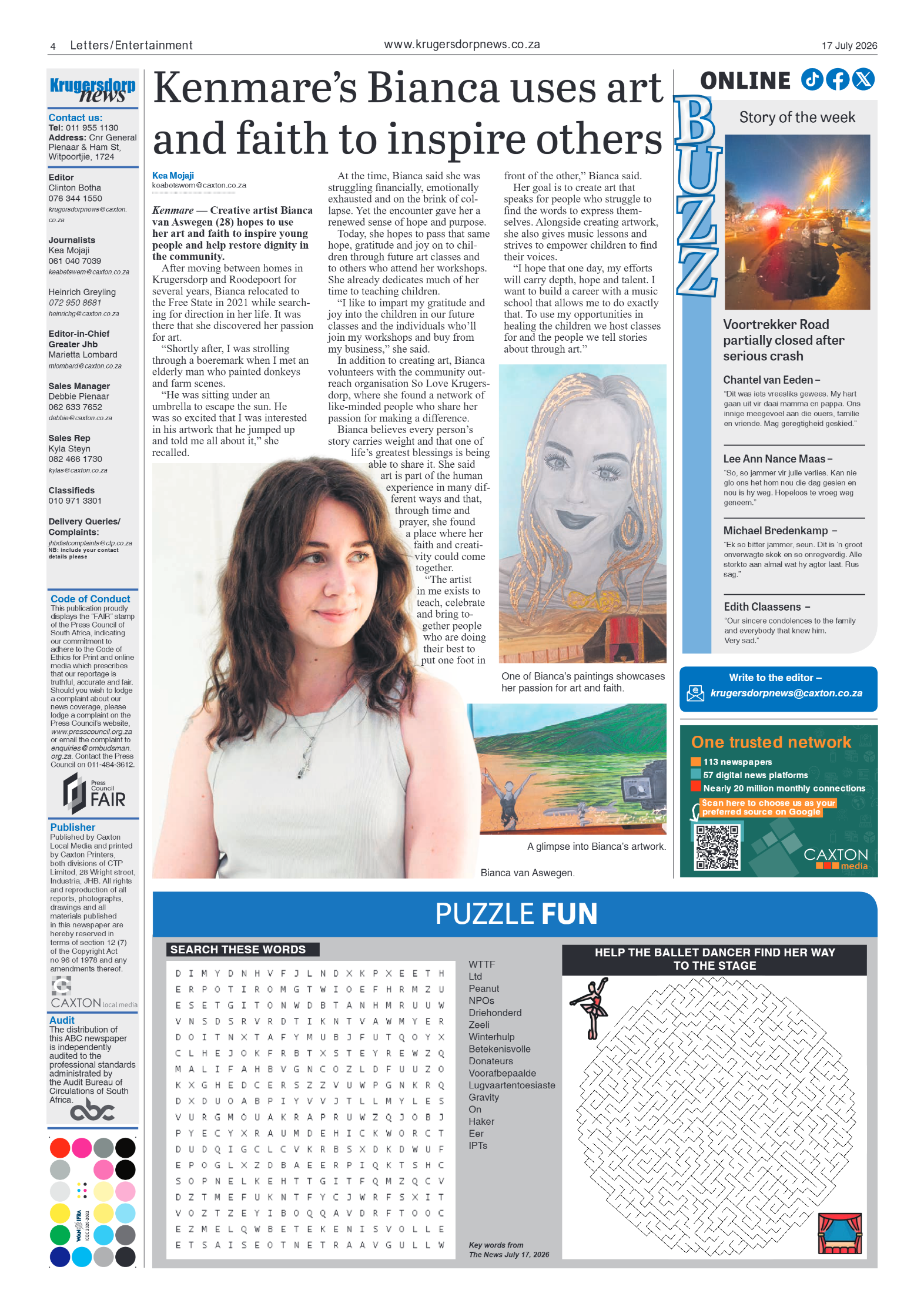 Krugersdorp News 17 July 2026 page 4