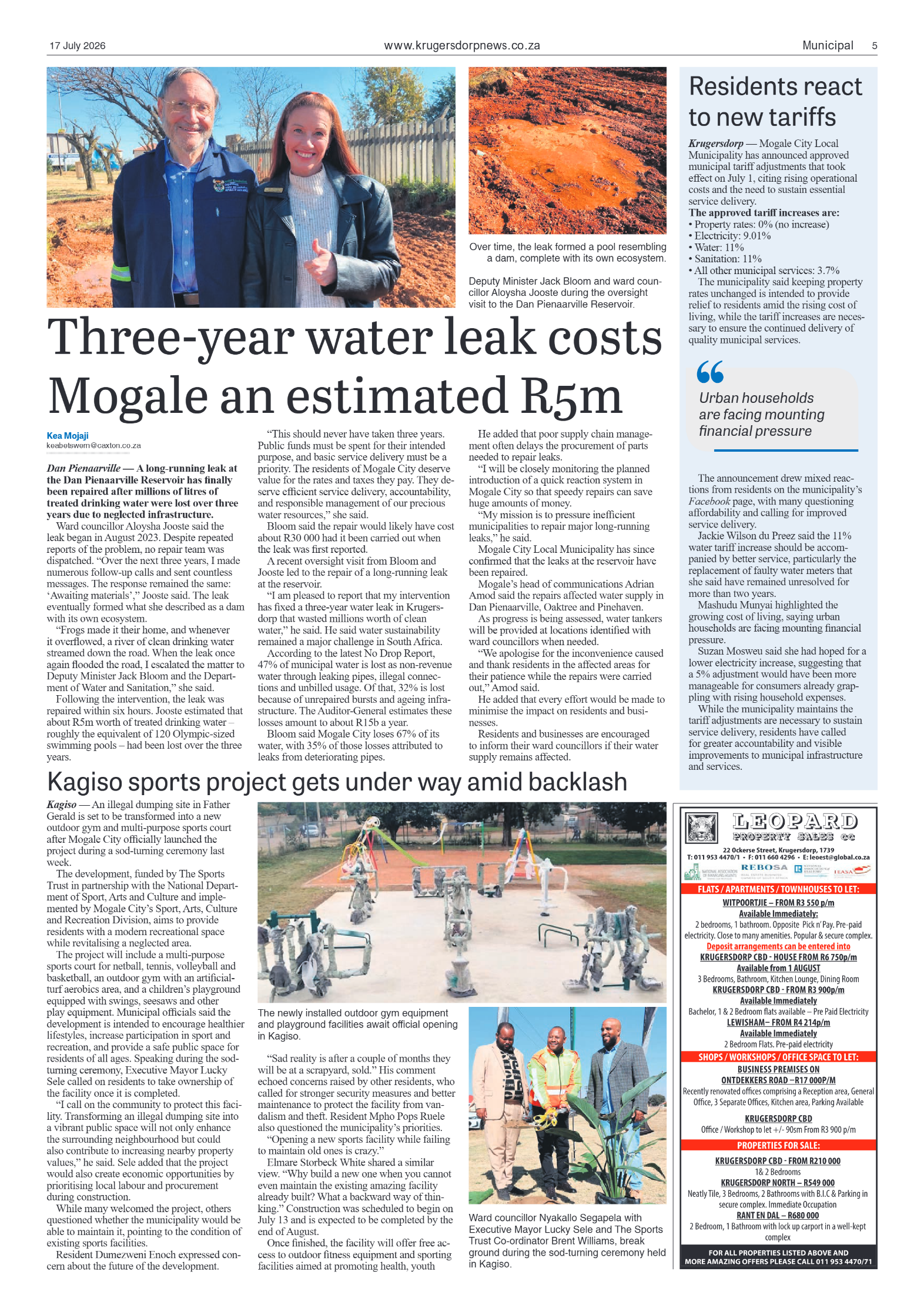 Krugersdorp News 17 July 2026 page 5