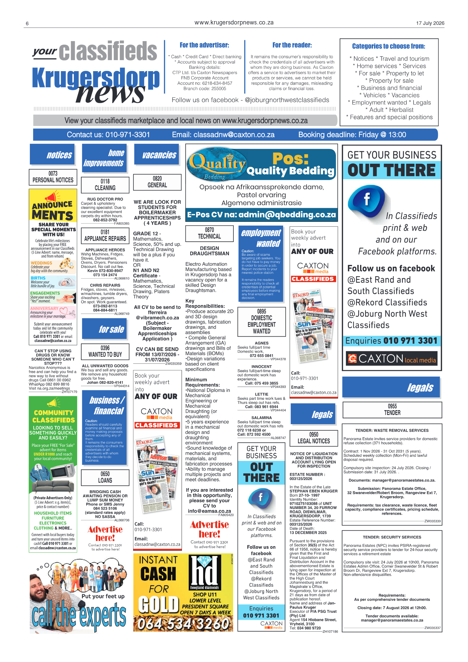 Krugersdorp News 17 July 2026 page 6
