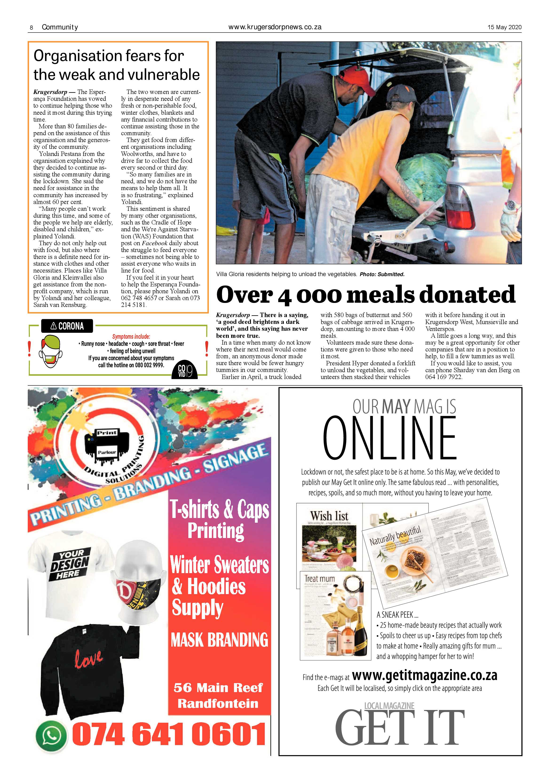 Krugersdorp News 15 May 2020 page 8