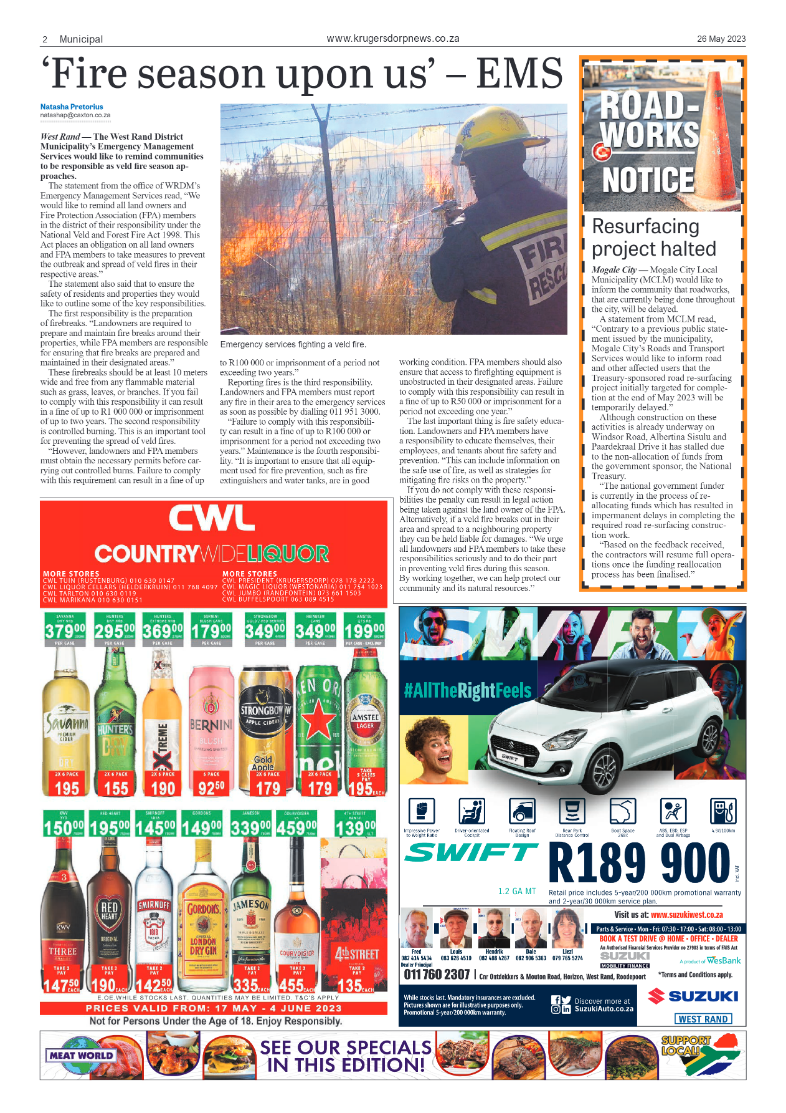 Krugersdorp News 26 May 2023 page 2