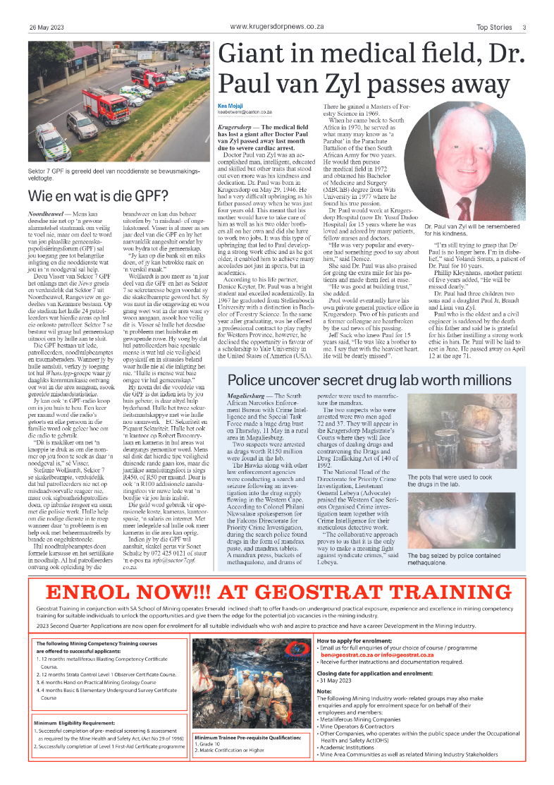 Krugersdorp News 26 May 2023 page 3