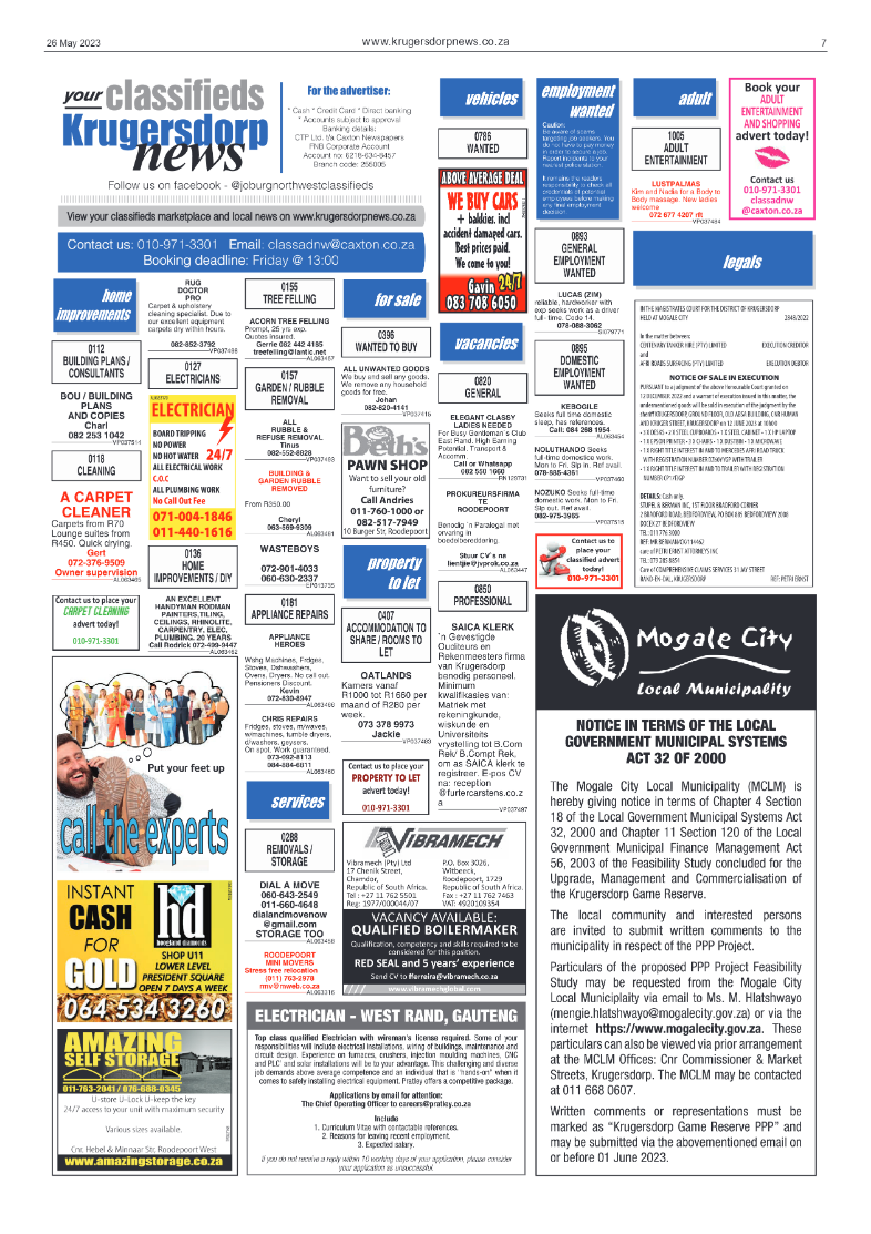 Krugersdorp News 26 May 2023 page 7