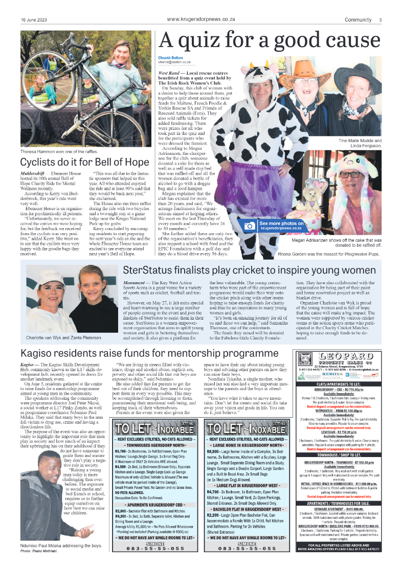 Krugersdorp News 16 June 2023 page 3