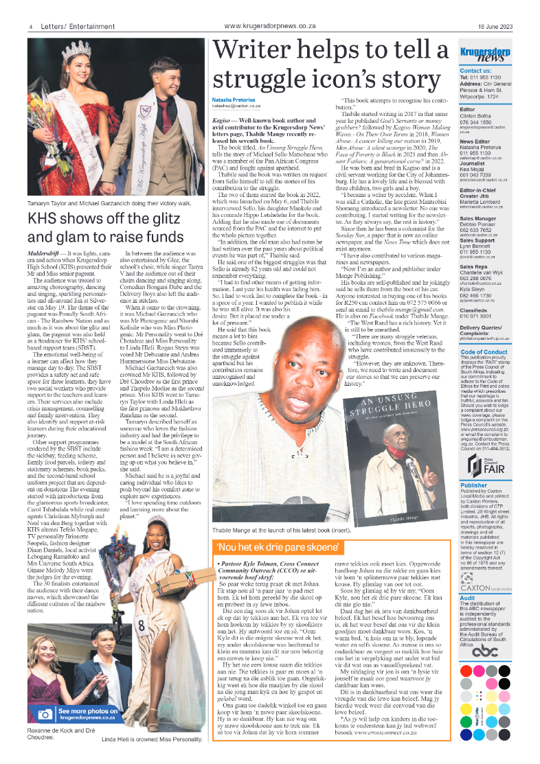 Krugersdorp News 16 June 2023 page 4