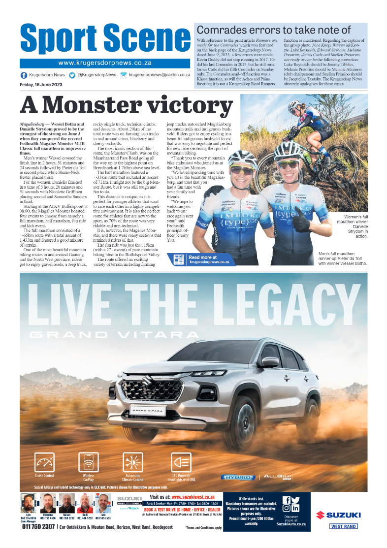 Krugersdorp News 16 June 2023 page 8