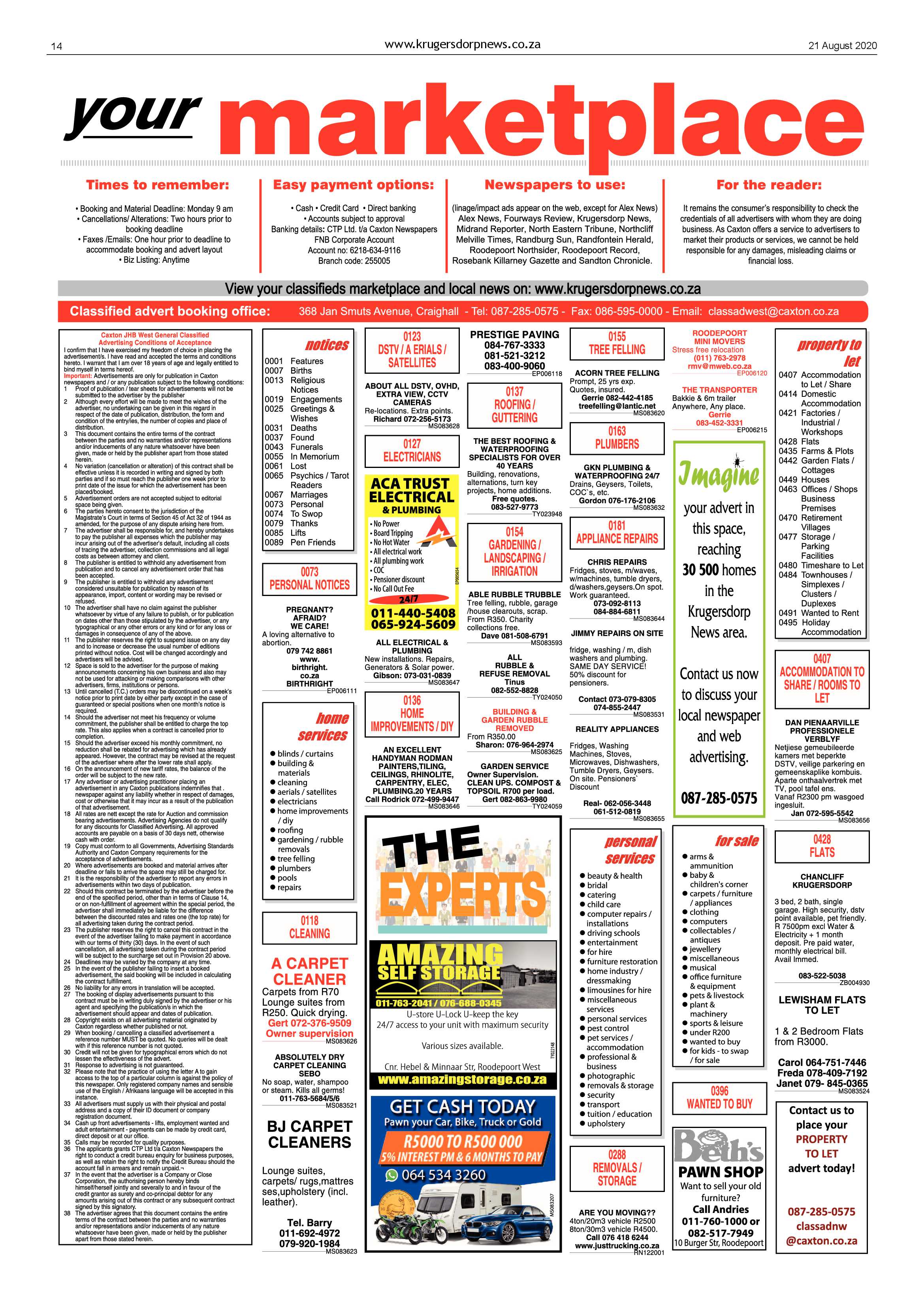 Krugersdorp News 21 August 2020 page 14