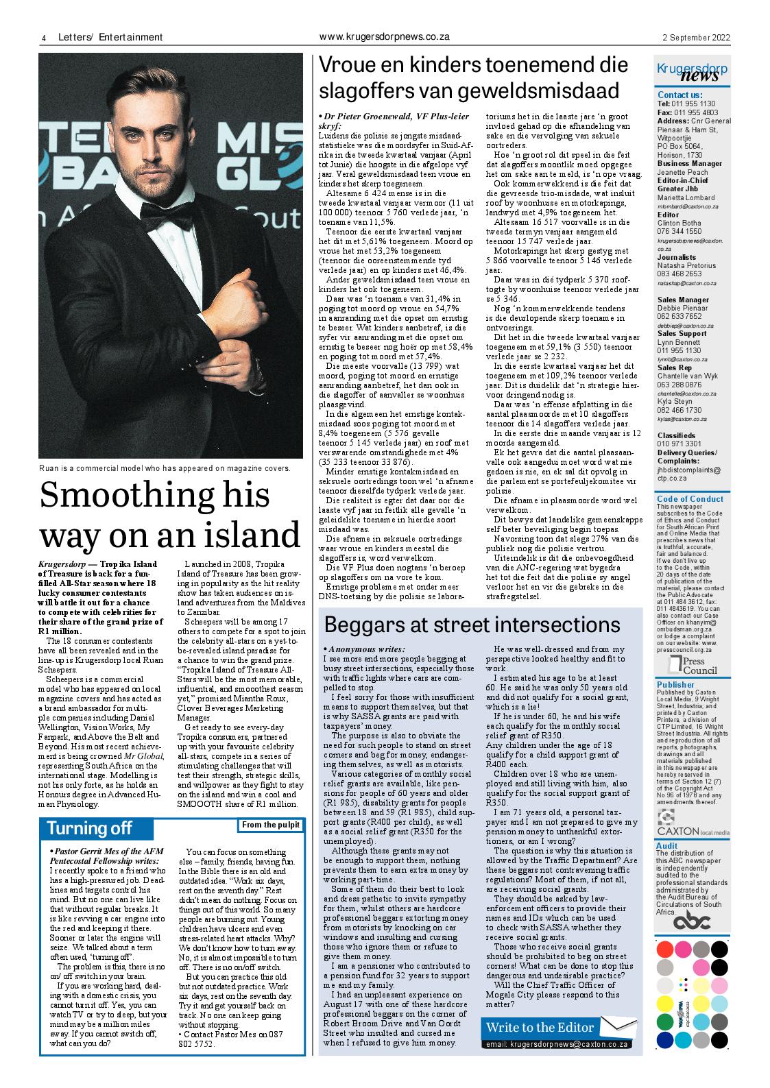 Krugersdorp News 2 September 2022 page 4