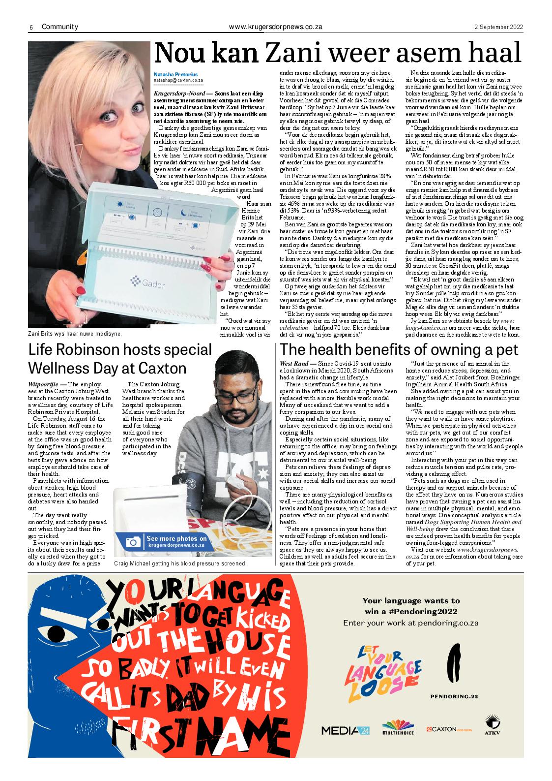 Krugersdorp News 2 September 2022 page 6