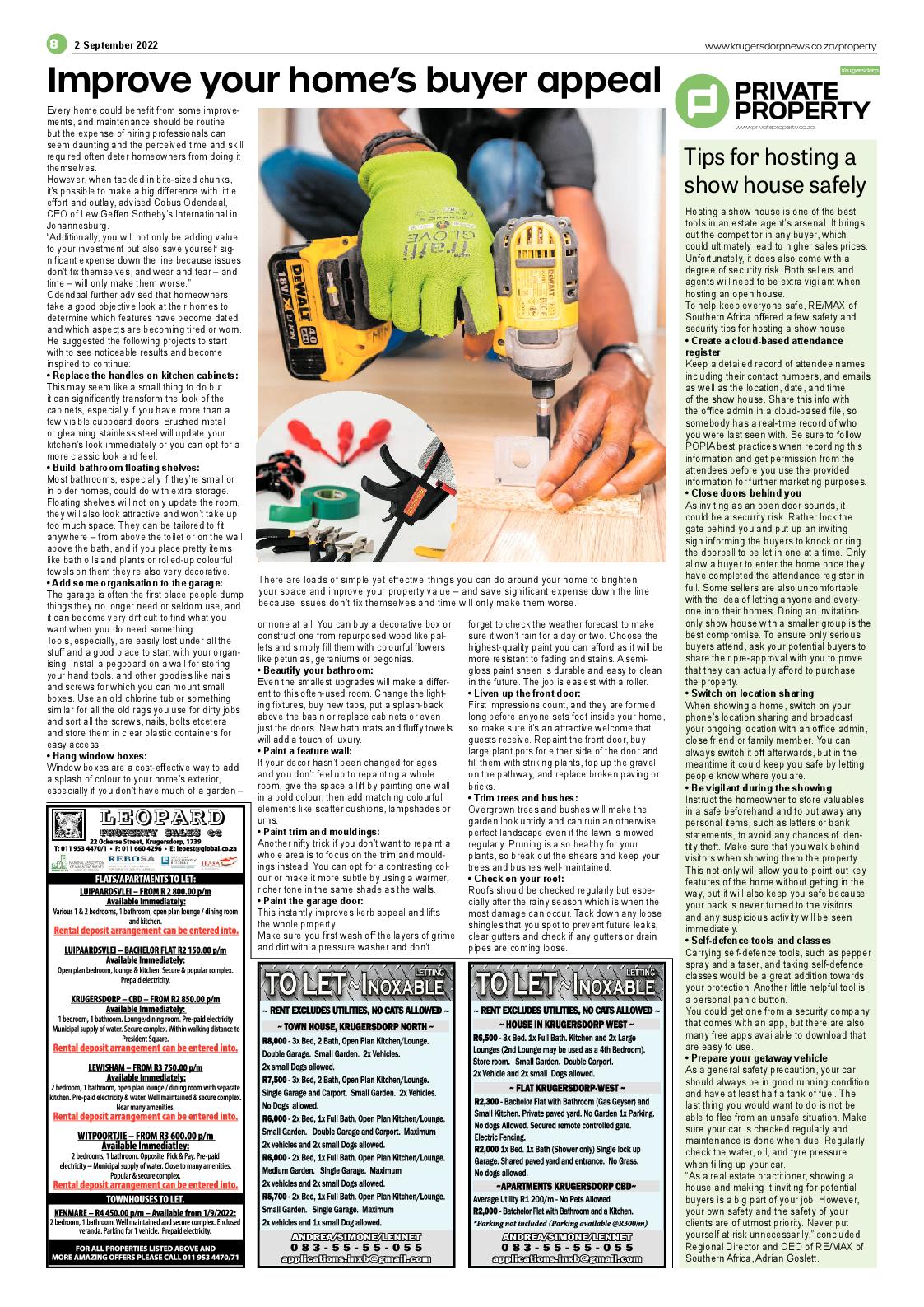 Krugersdorp News 2 September 2022 page 8